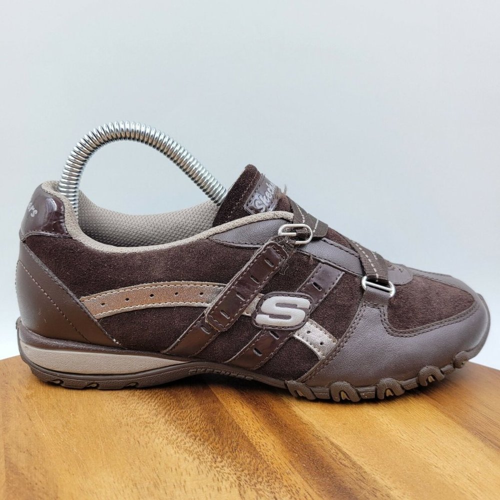 Skechers Speedsters Women’s 7 Brown Leather Comfort Walking Sneaker Shoes